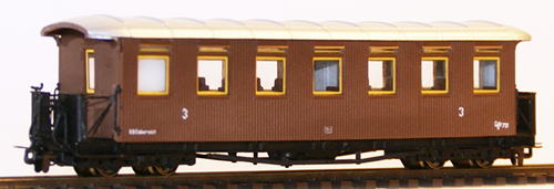Ferro Train 701-201 - Austrian BBÖ Cah/s 701 MzB 1908-7 windows,wooden sides
